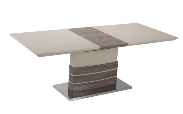 Mirtil étkezőasztal ,cappucino magasfényű.160-200x90x76 cm