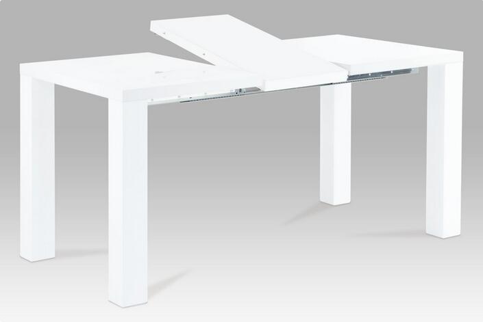 Trista étkezőasztal fehér magasfényű, 140-180x80x75 cm
