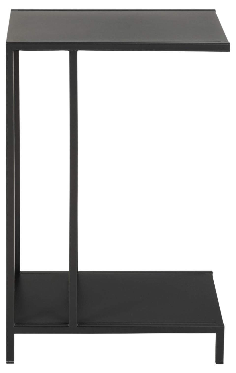 Newcastle lerakóasztal, fekete, 30x40x60 cm