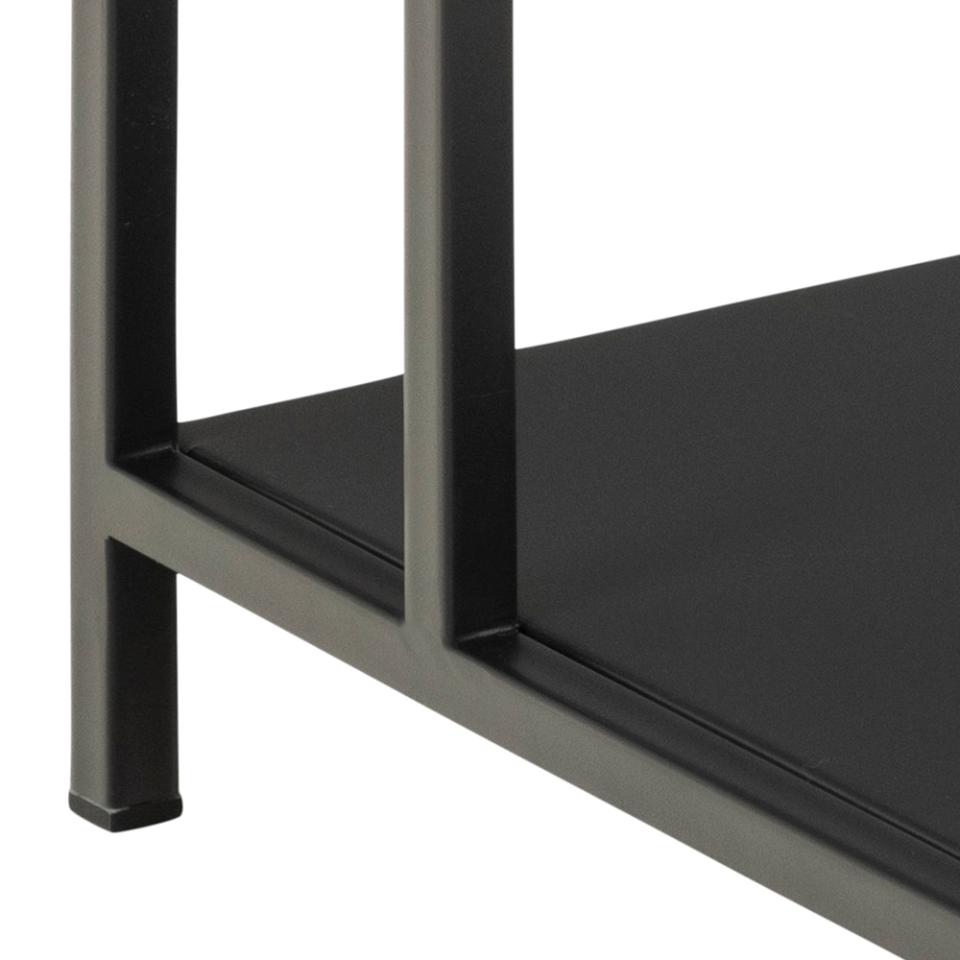 Newcastle lerakóasztal, fekete, 30x40x60 cm
