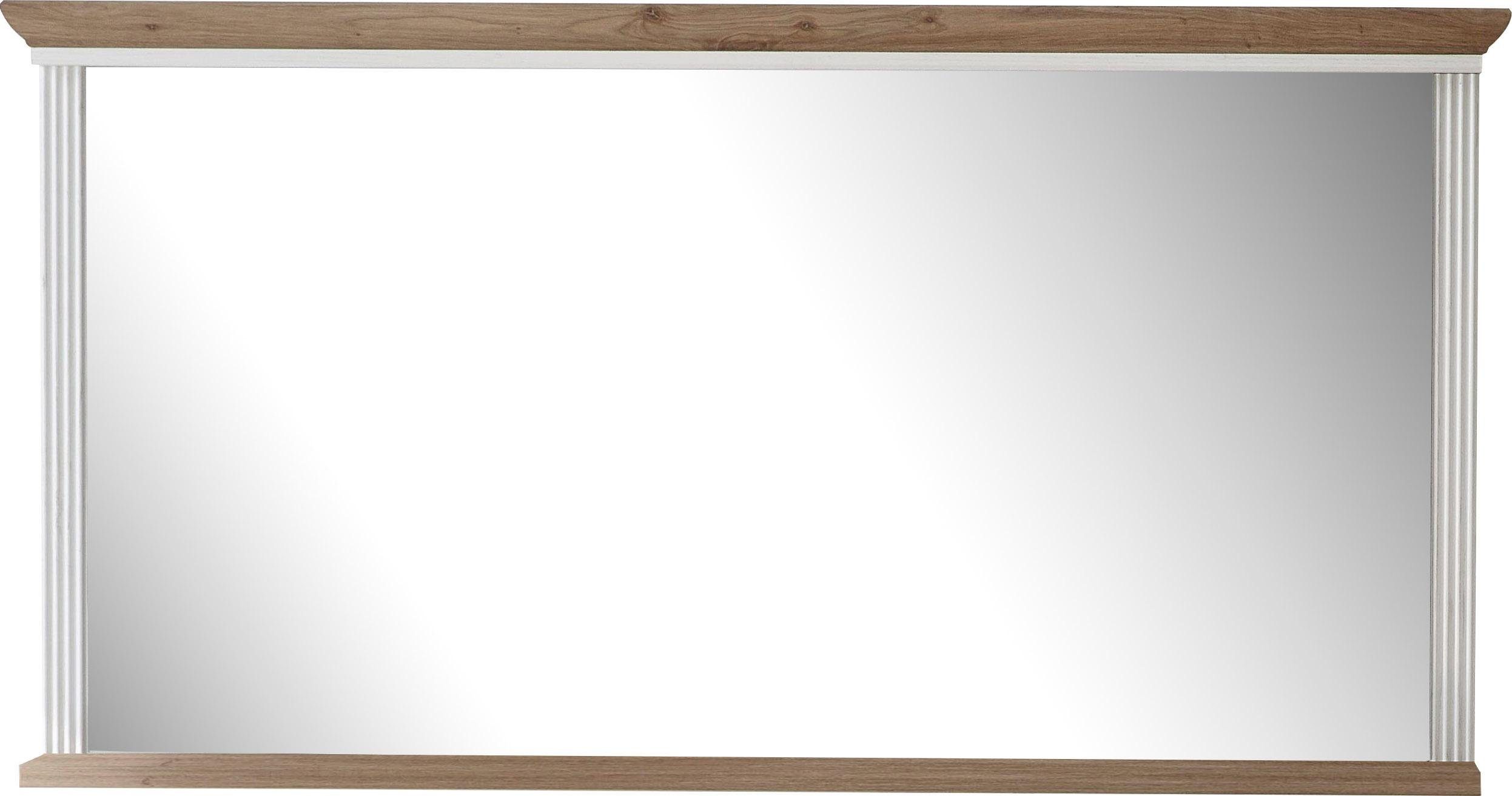 Jillana tükör UH50, Fehér / Artisan tölgy, 142x74x16 cm