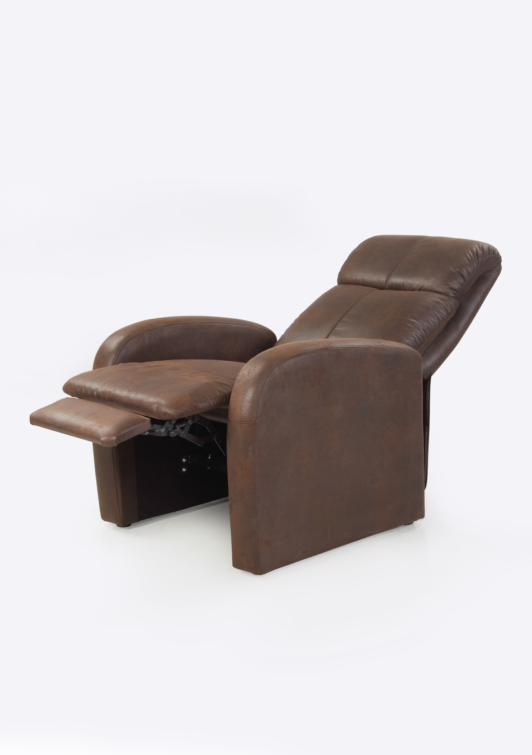 Werk manuális relax fotel, barna szövet