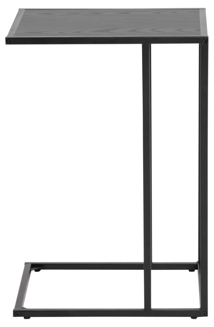 Ocean learkóasztal fekete kőris-matt fekete, 43x63x35 cm