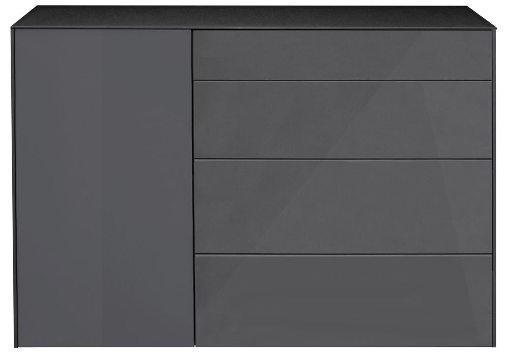 Image komód üveg front,üveg tetőlap 131x89x42cm