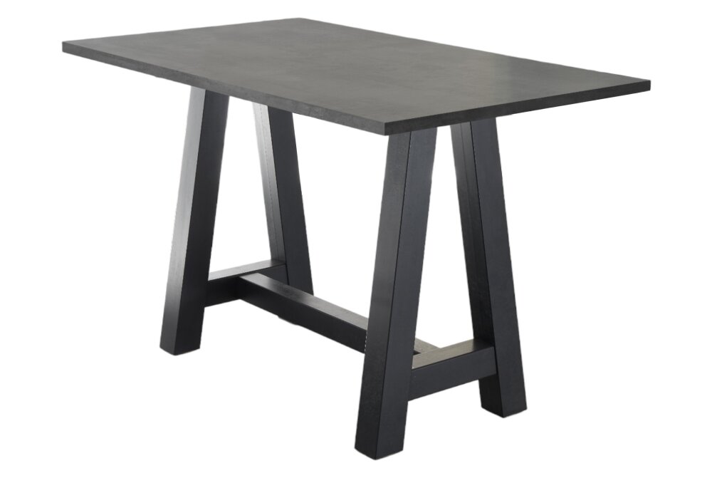 Bar-System bárasztal, feketeacél színű A-lábbal, 70x105x120 cm