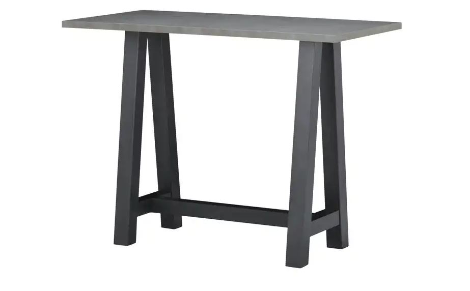 Bar-System bárasztal, feketeacél színű A-lábbal, 70x105x120 cm