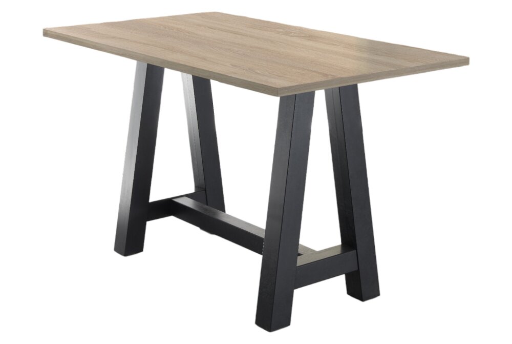 Bar-System bárasztal, feketeacél színű A-lábbal, 70x105x120 cm