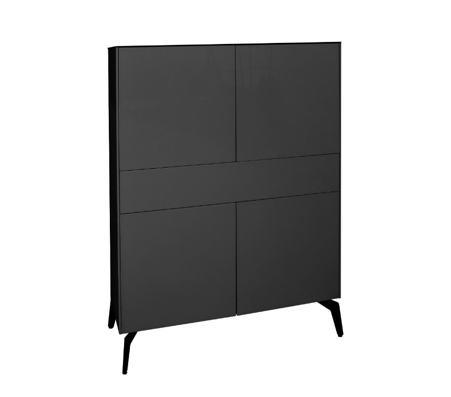 Image nappali összeállítás üveg frontokkal, push-to-open nyitással, 350 cm