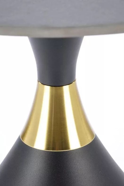 Salita kerek kisasztal,50cm, fekete/arany