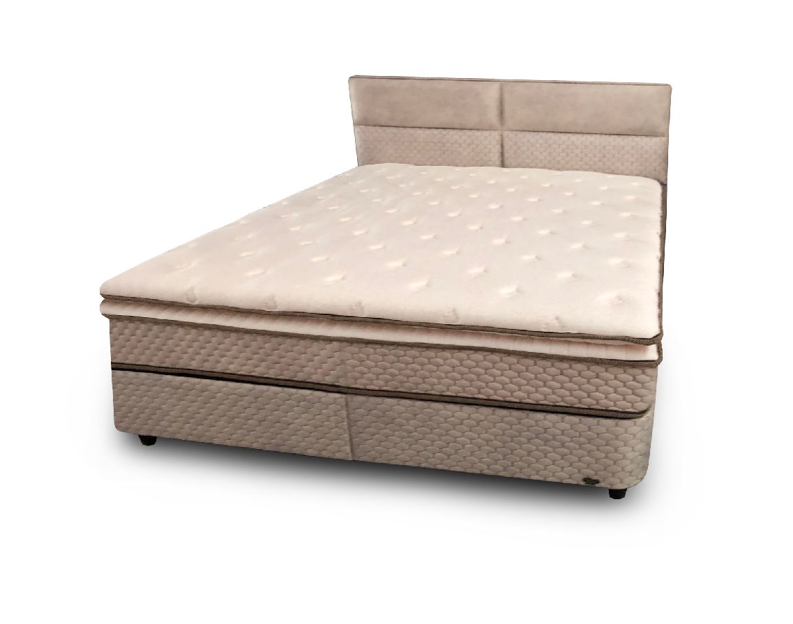 Bábel boxspring ágyszett (ágyneműtartós ágy matraccal),beige, 160*200cm
