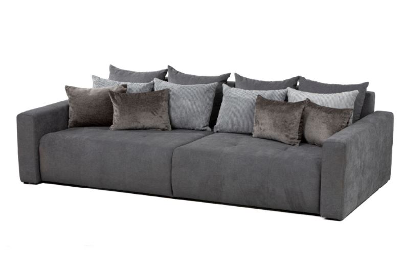 ANNA Big Sofa kanapé (Alap - ENJOY 23 / Középső párnák - STRUCK 55 / Kicsik - APHRODITE 23), 280x143 cm