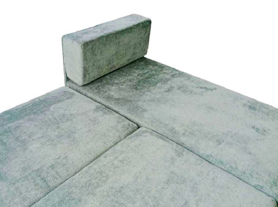 Verona sarokkanapé karfa nélkül, menta zöld, 200x140 cm (D)