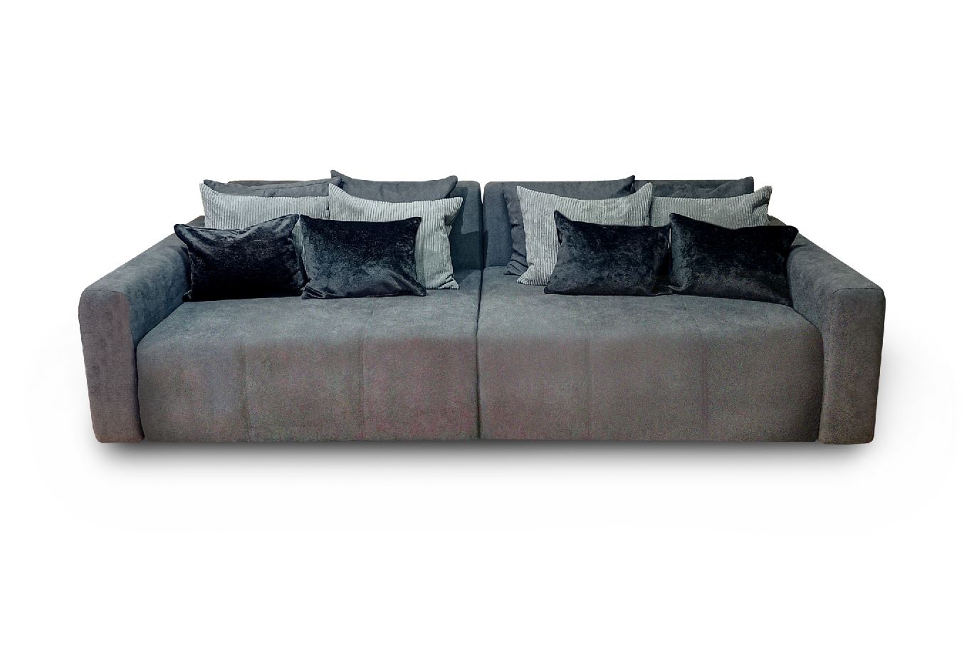 ANNA Big Sofa kanapé (Alap - ENJOY 23 / Középső párnák - STRUCK 55 / Kicsik - APHRODITE 23), 280x143 cm