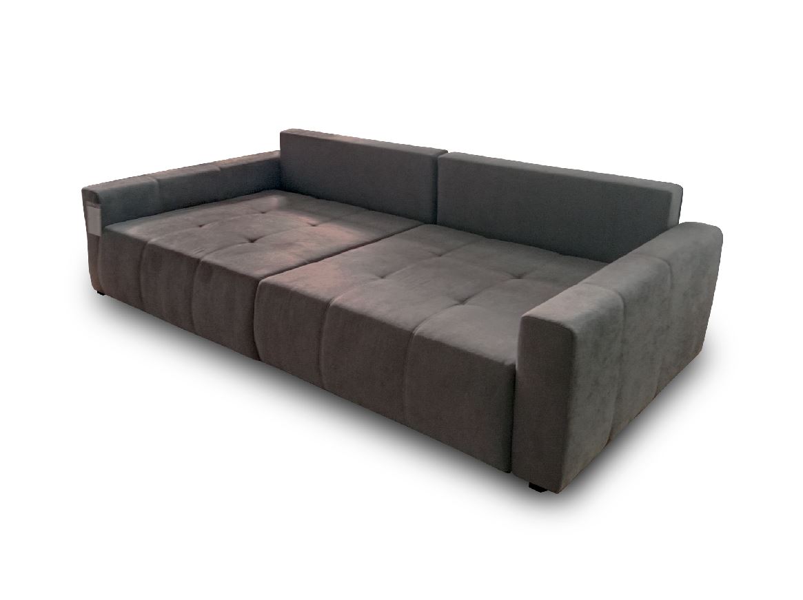 ANNA Big Sofa kanapé (Alap - ENJOY 23 / Középső párnák - STRUCK 55 / Kicsik - APHRODITE 23), 280x143 cm
