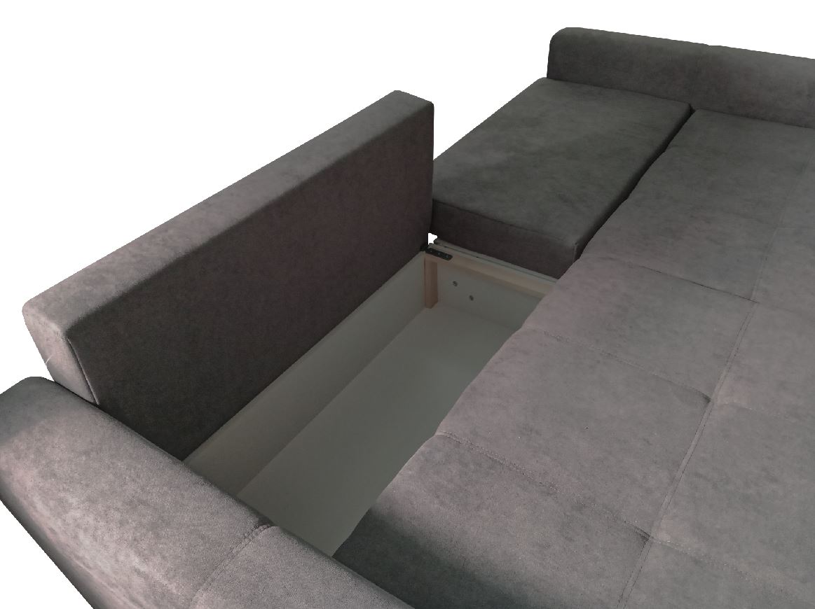 ANNA Big Sofa kanapé (Alap - ENJOY 23 / Középső párnák - STRUCK 55 / Kicsik - APHRODITE 23), 280x143 cm