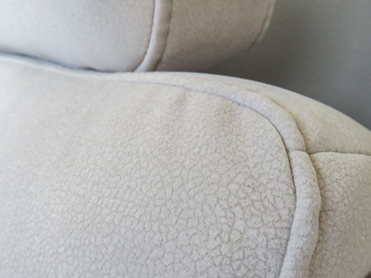Sofastyle sarokgarnitúra, 264x235 cm, Enoa Gravel Aqua Clean szövettel, 2 db relax funkcióval, tárolós ottománnal, állítható fejtámlákkal