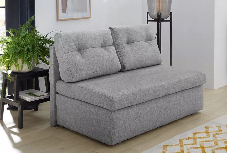 Slim kanapé, szürke, 136cm