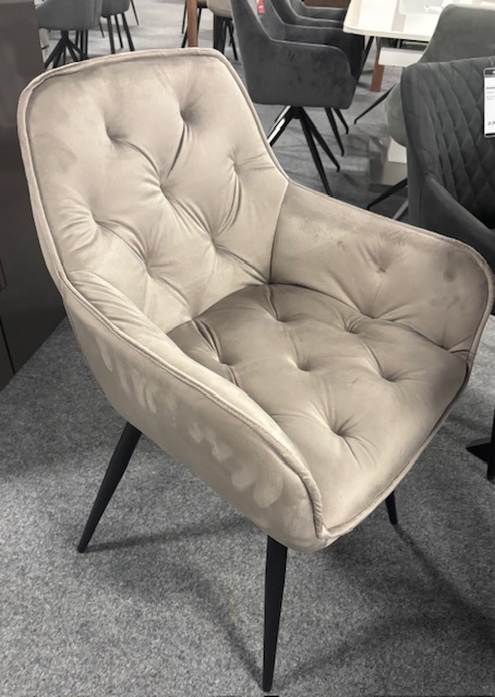 Angel szék, beige bársony