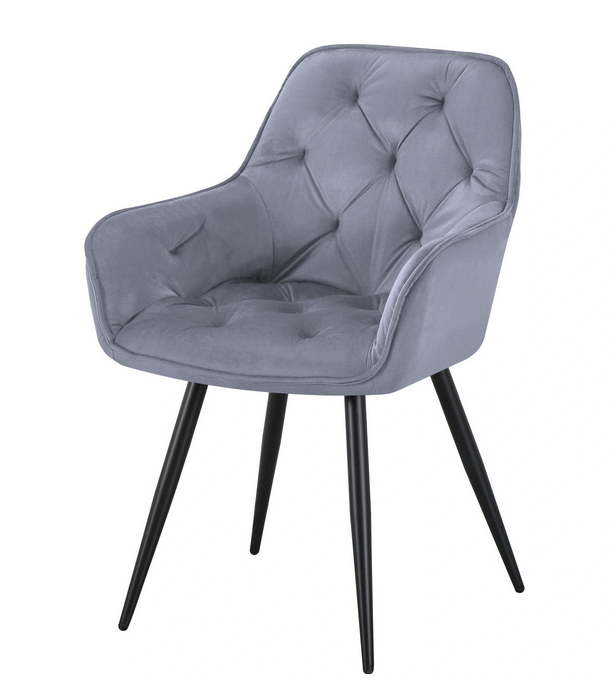 Angel szék,szürke bársony