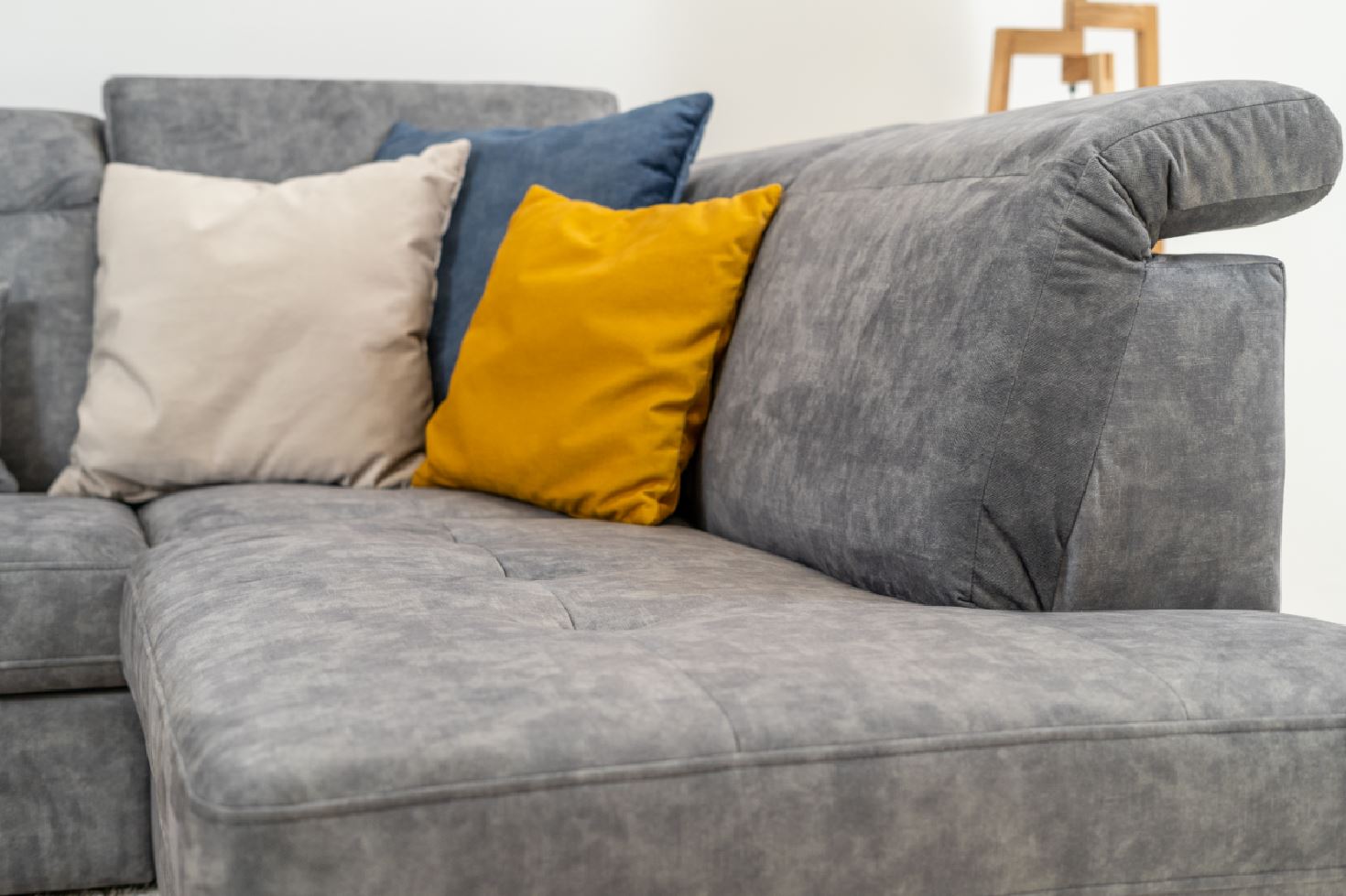 Ravenna sarokgarnitúra, Szürke (I.), 264x200 cm