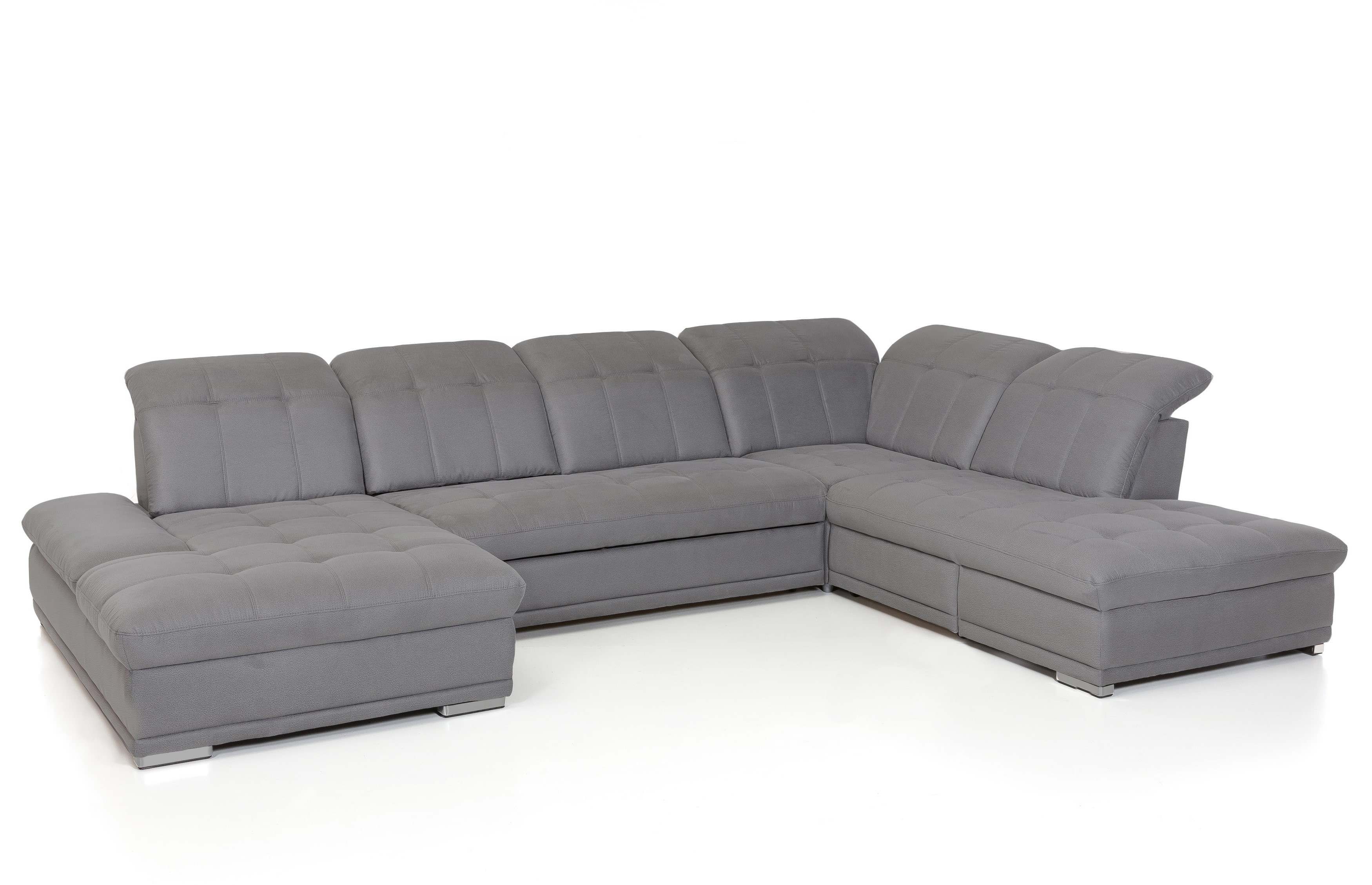 Adele U ülőgarnitúra, Dune sötét szürke, 265x386x190 cm