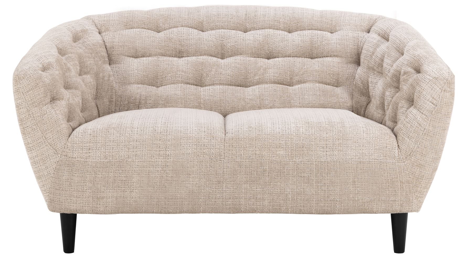 Chester 2 üléses kanapé, beige szövet, 150x78x84 cm