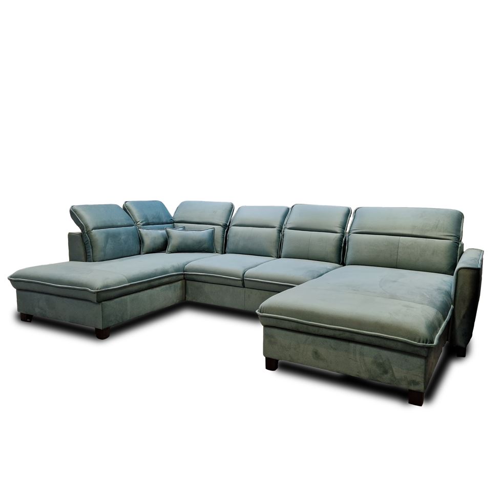 Wizard U ülőgarnitúra, balos, Menta, 205x330x180 cm