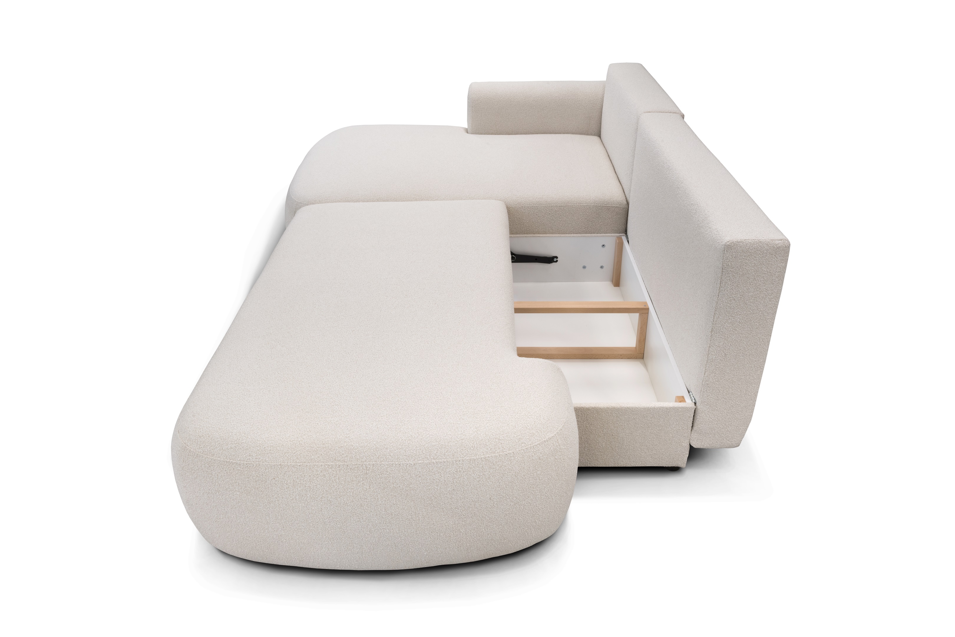 Astra sarokgarnitúra, balos, beige, 286 x 175 x 91 cm