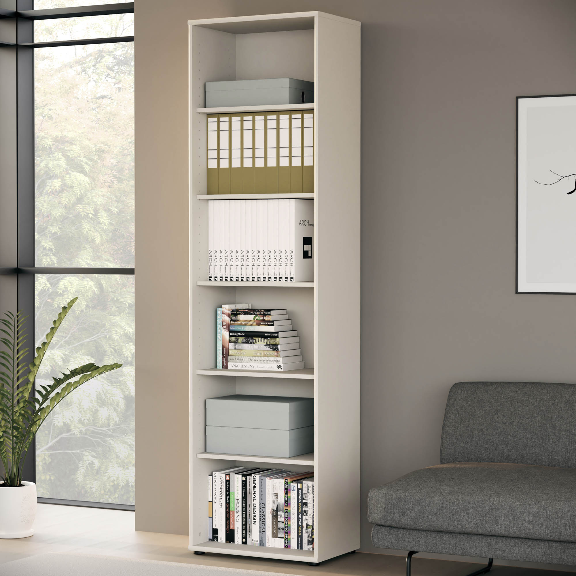 Tampa polcos szekrény, kasmír, 54x198x35 cm