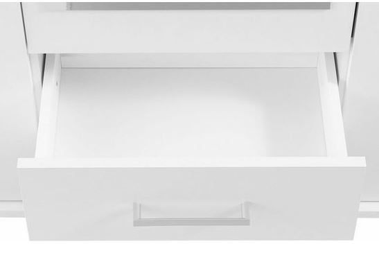 Karl-Special szekrény, 3 ajtós, 2fiókos, 120x195x55cm (fehér szürke) "k"