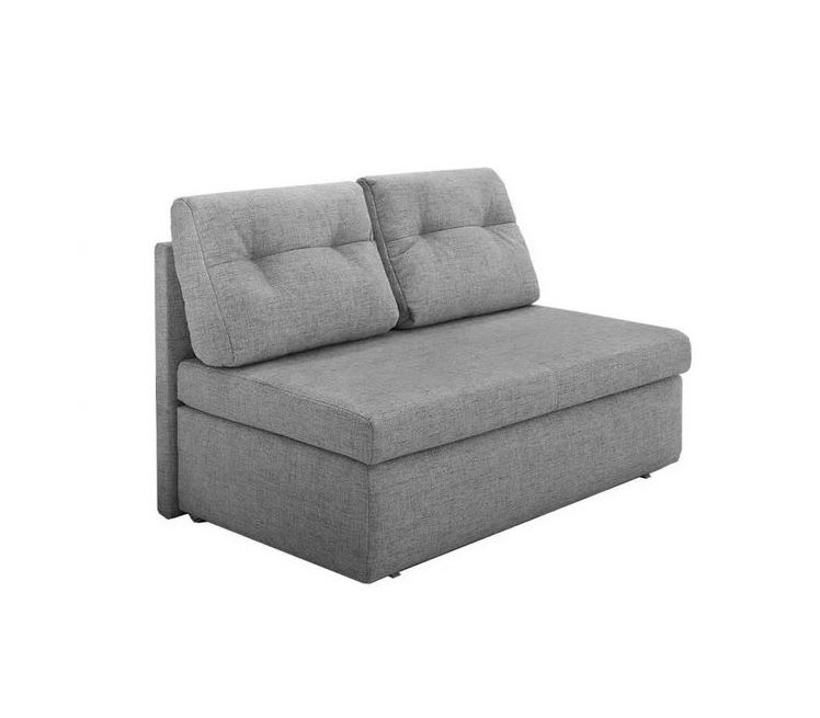 Slim kanapé, világos szürke, 136cm