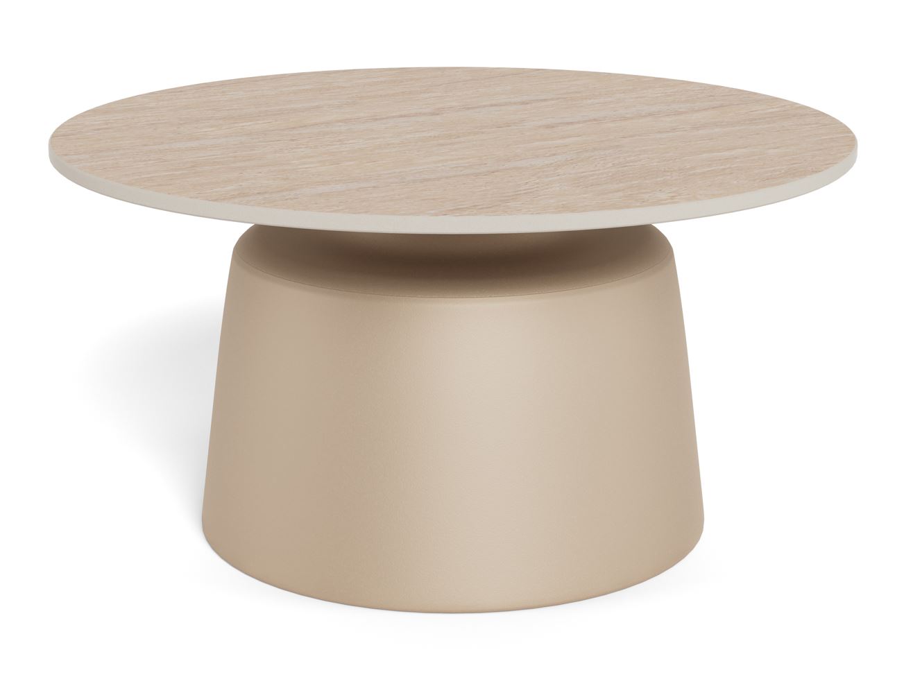 Sesto dohányzóasztal, 70cm, traventin beige