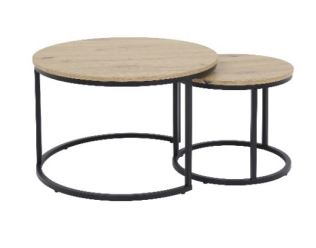 Lecce dohányzóasztal szett, Artisan tölgy