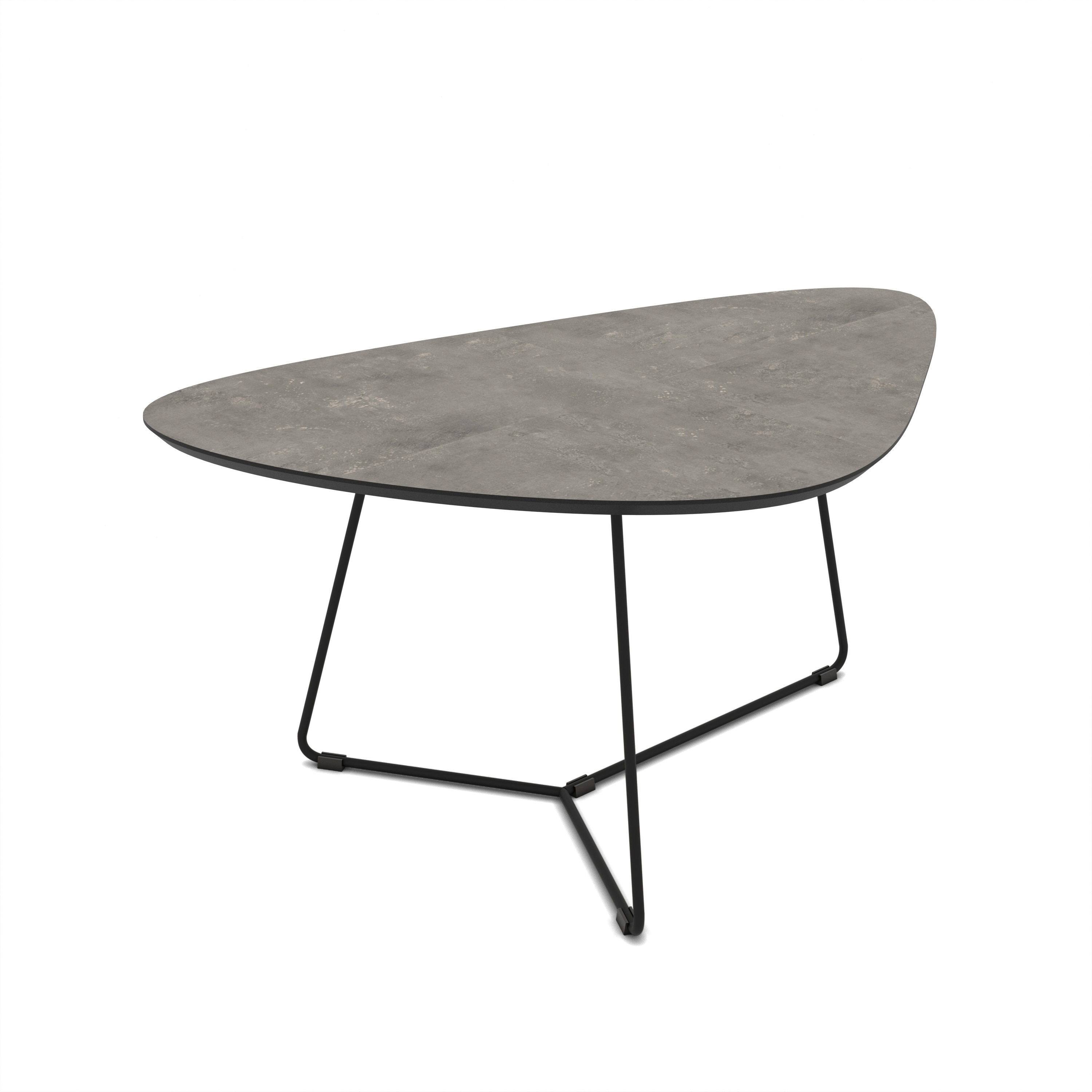 Nova dohányzóasztal szett, sötét beton hatású