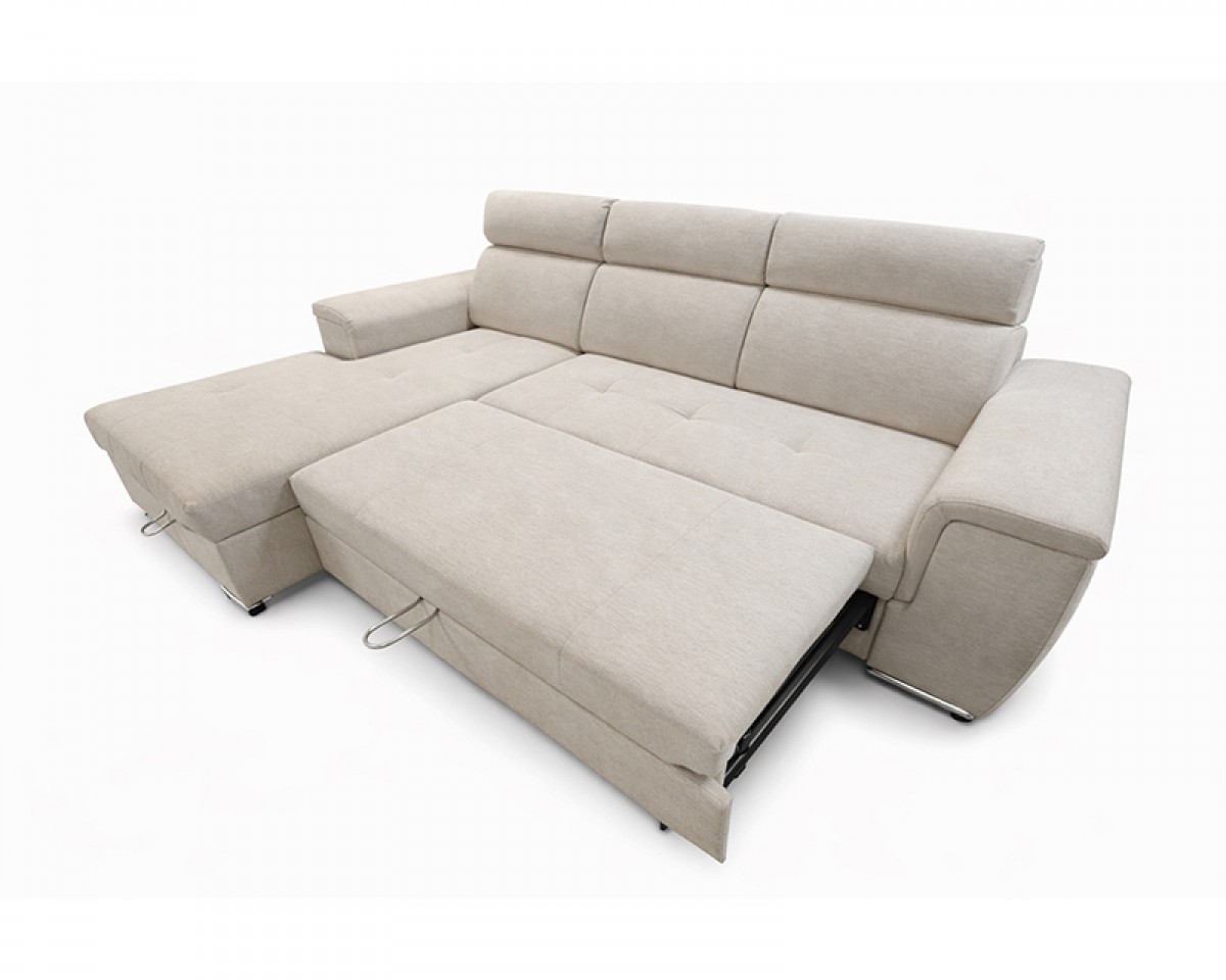 Lopez sarokgarnitúra, balos, beige, 275x185cm