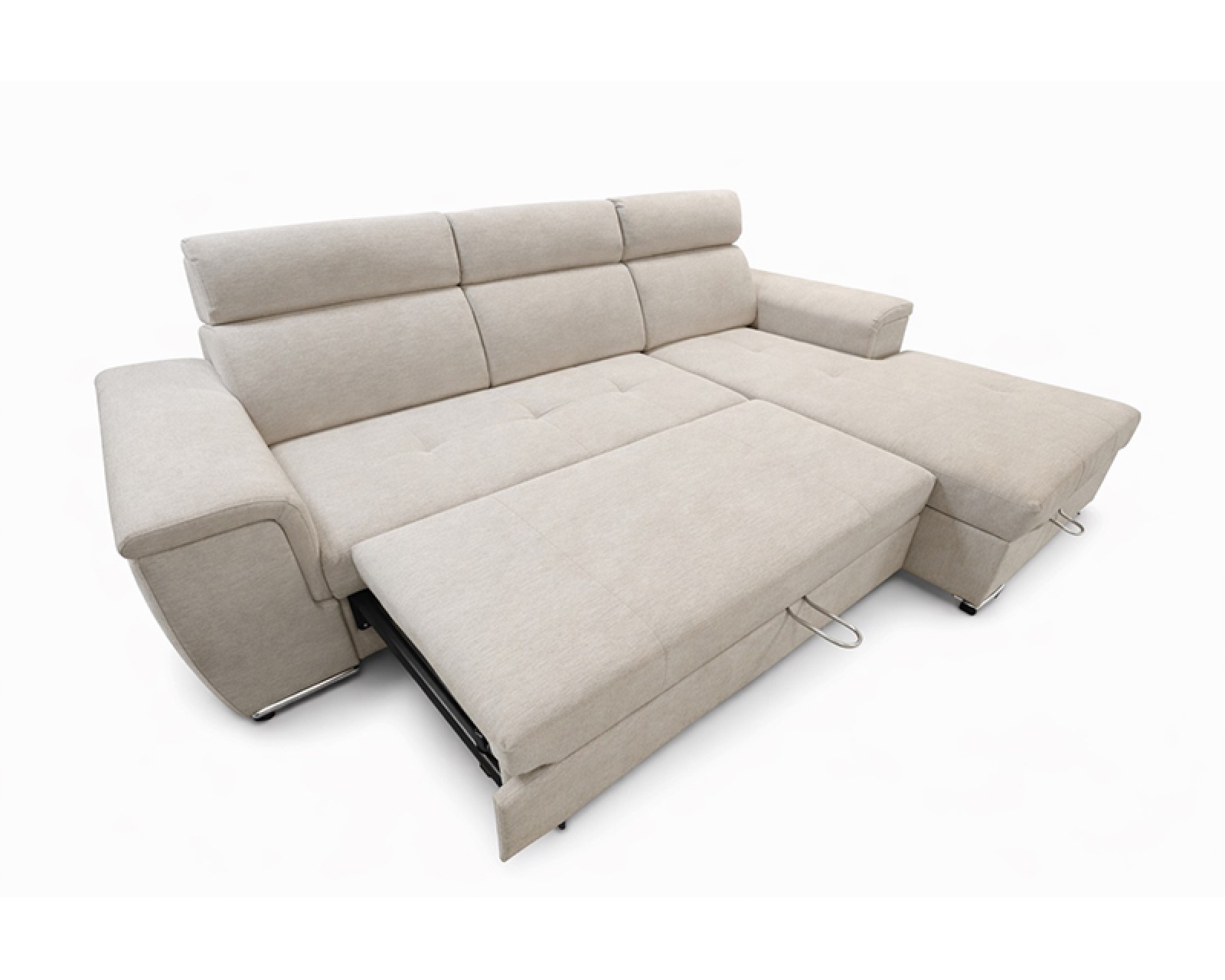 Lopez sarokgarnitúra, jobbos, beige, 275x185cm