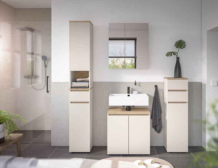 Luton fürdőszoba összeállítás - 4 elemes szett, kasmír