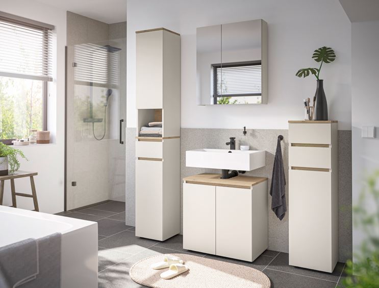 Luton fürdőszoba összeállítás - 4 elemes szett, kasmír