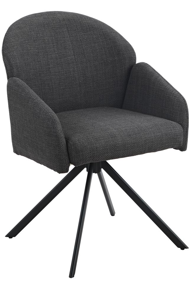 Colors karfás szék, kifordulós, antracit/antracit láb