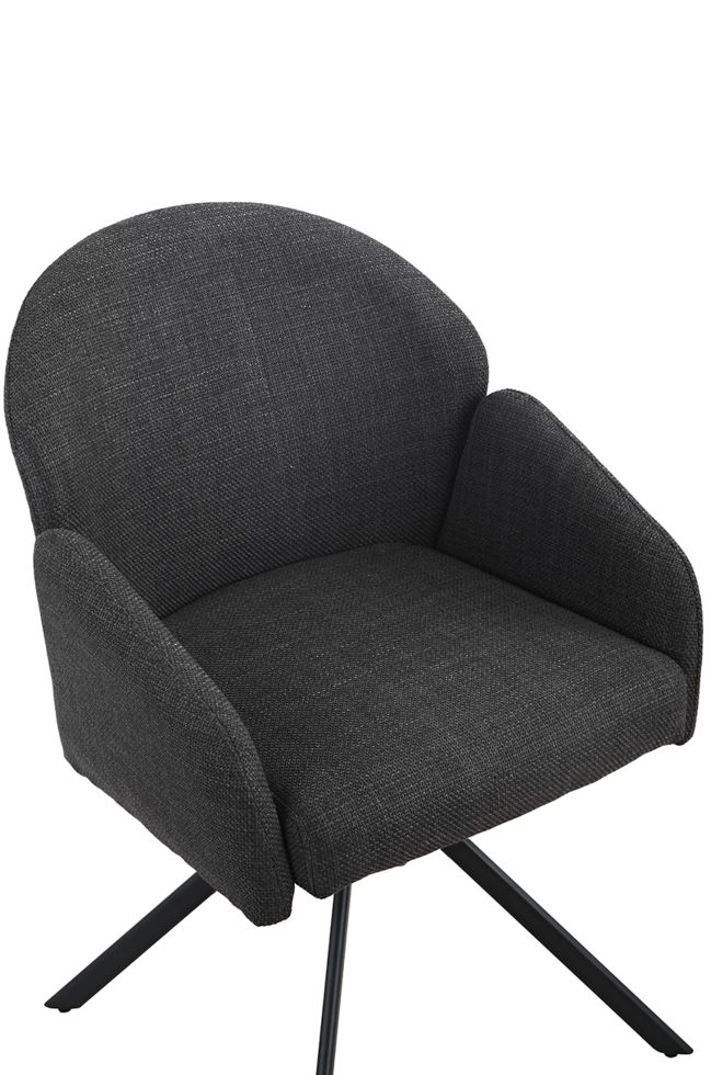 Colors karfás szék, kifordulós, antracit/antracit láb