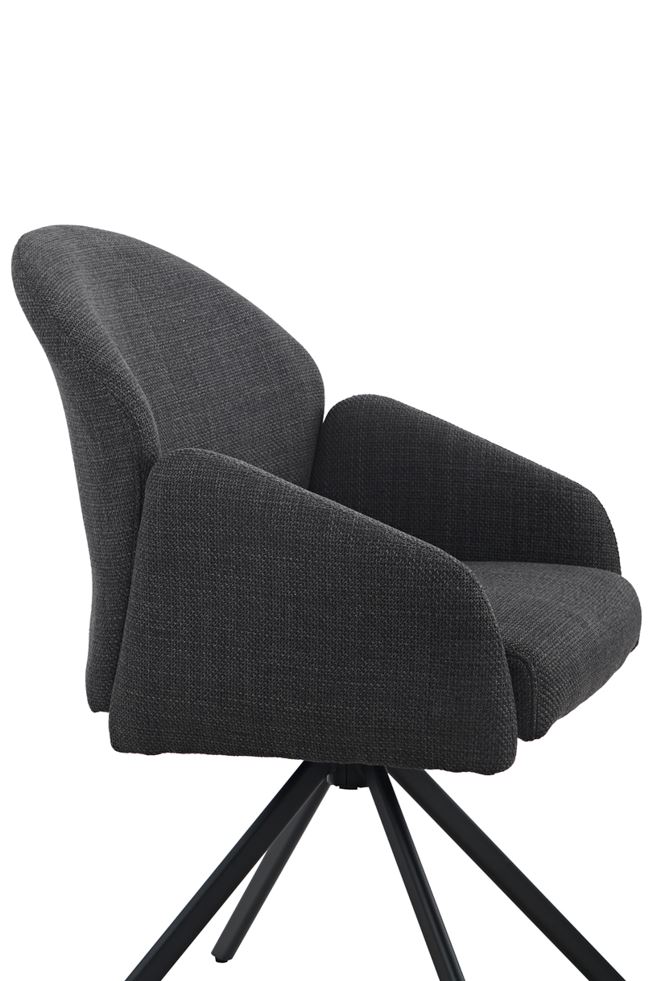 Colors karfás szék, kifordulós, antracit/antracit láb