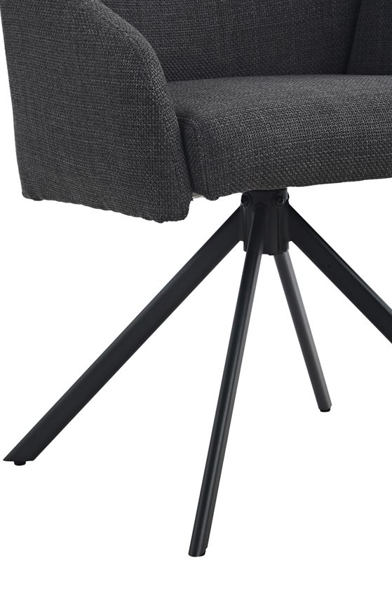 Colors karfás szék, kifordulós, antracit/antracit láb