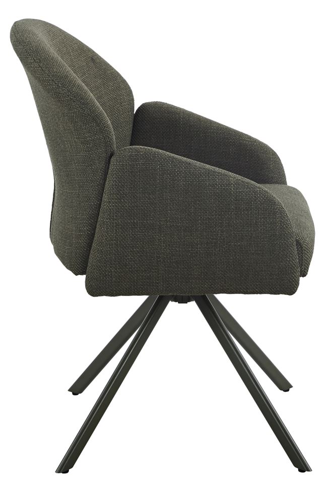 Colors karfás szék, kifordulós, zöld/zöld láb