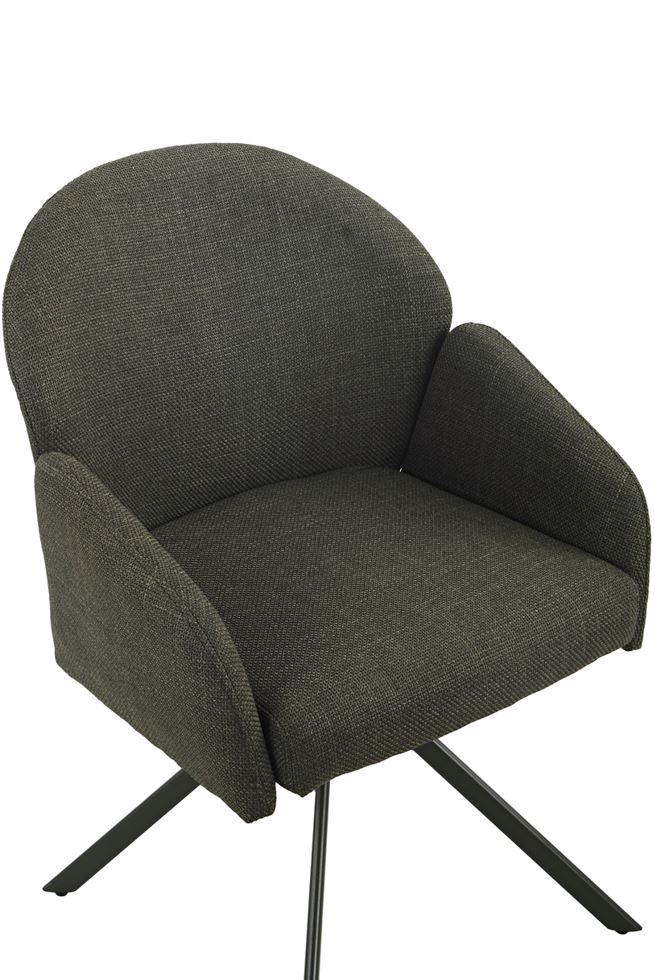 Colors karfás szék, kifordulós, zöld/zöld láb