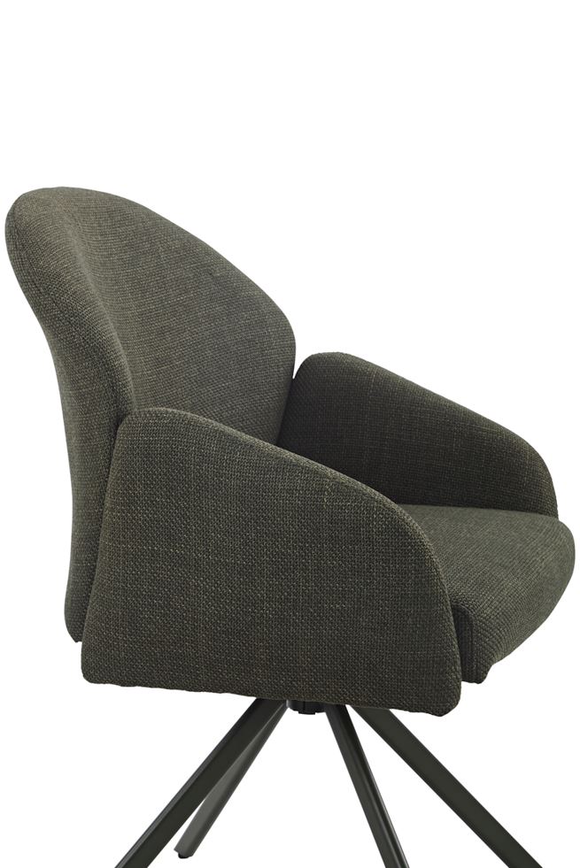 Colors karfás szék, kifordulós, zöld/zöld láb