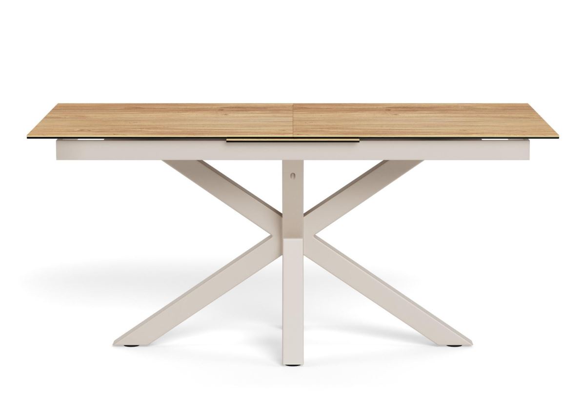 Heaven étkezőasztal, kerámia vadtölgy tető, kasmírszürke láb, 168/210x90x76 cm