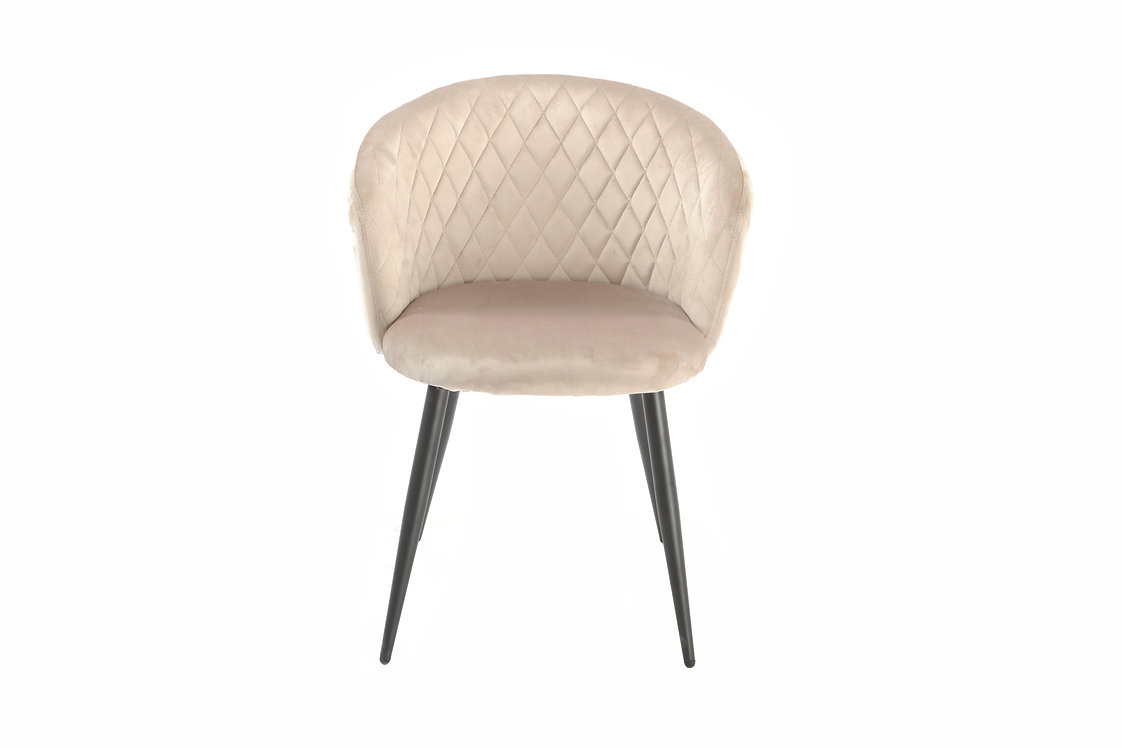 Circa150 szék beige bársony, 59x78x58 cm ( minta