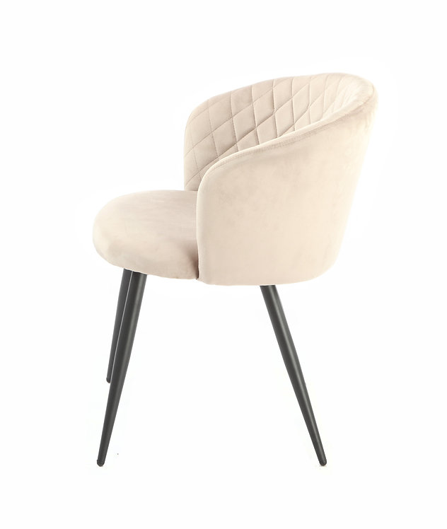 Circa150 szék beige bársony, 59x78x58 cm ( minta