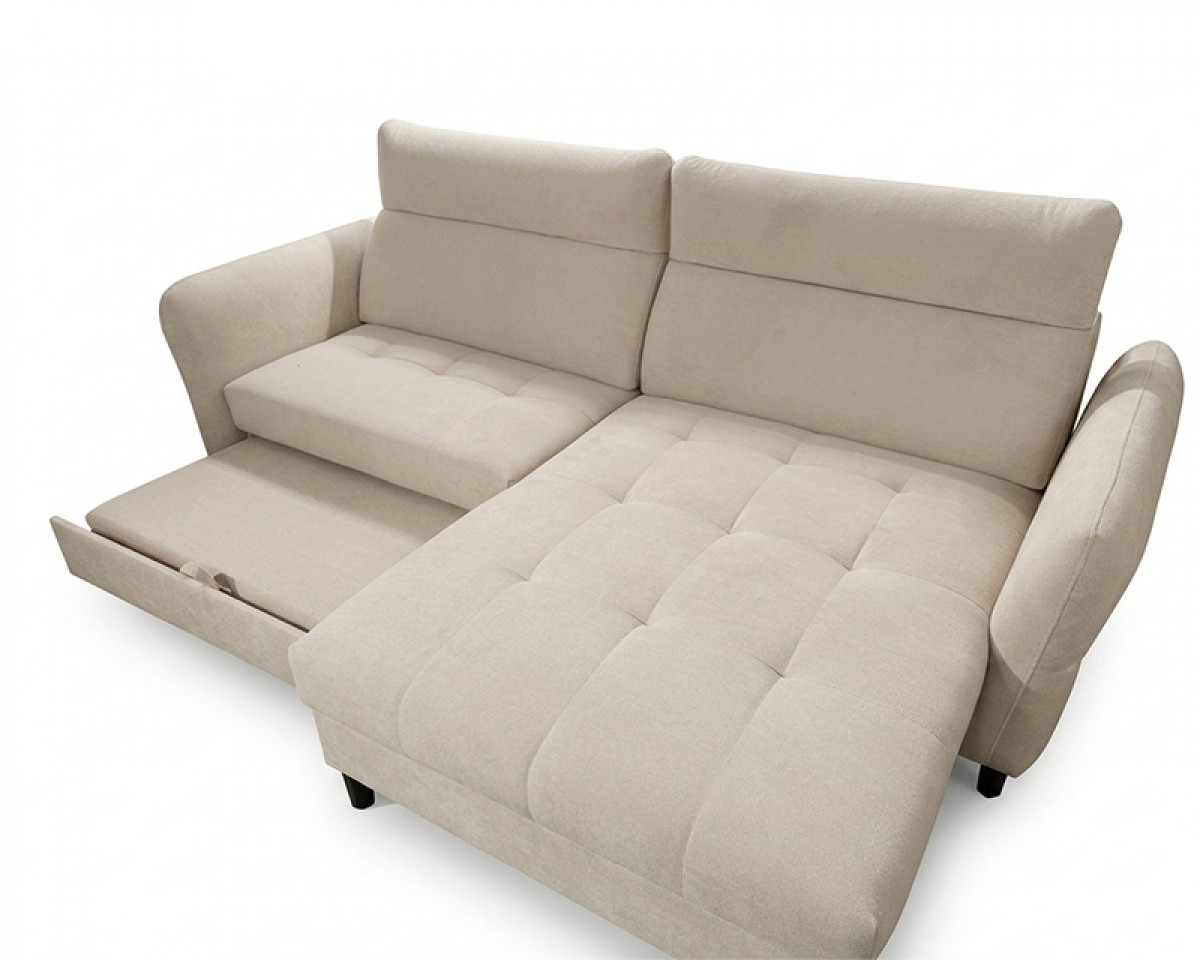 Minimax sarokgarnitúra, világos bézs,255x105x170cm