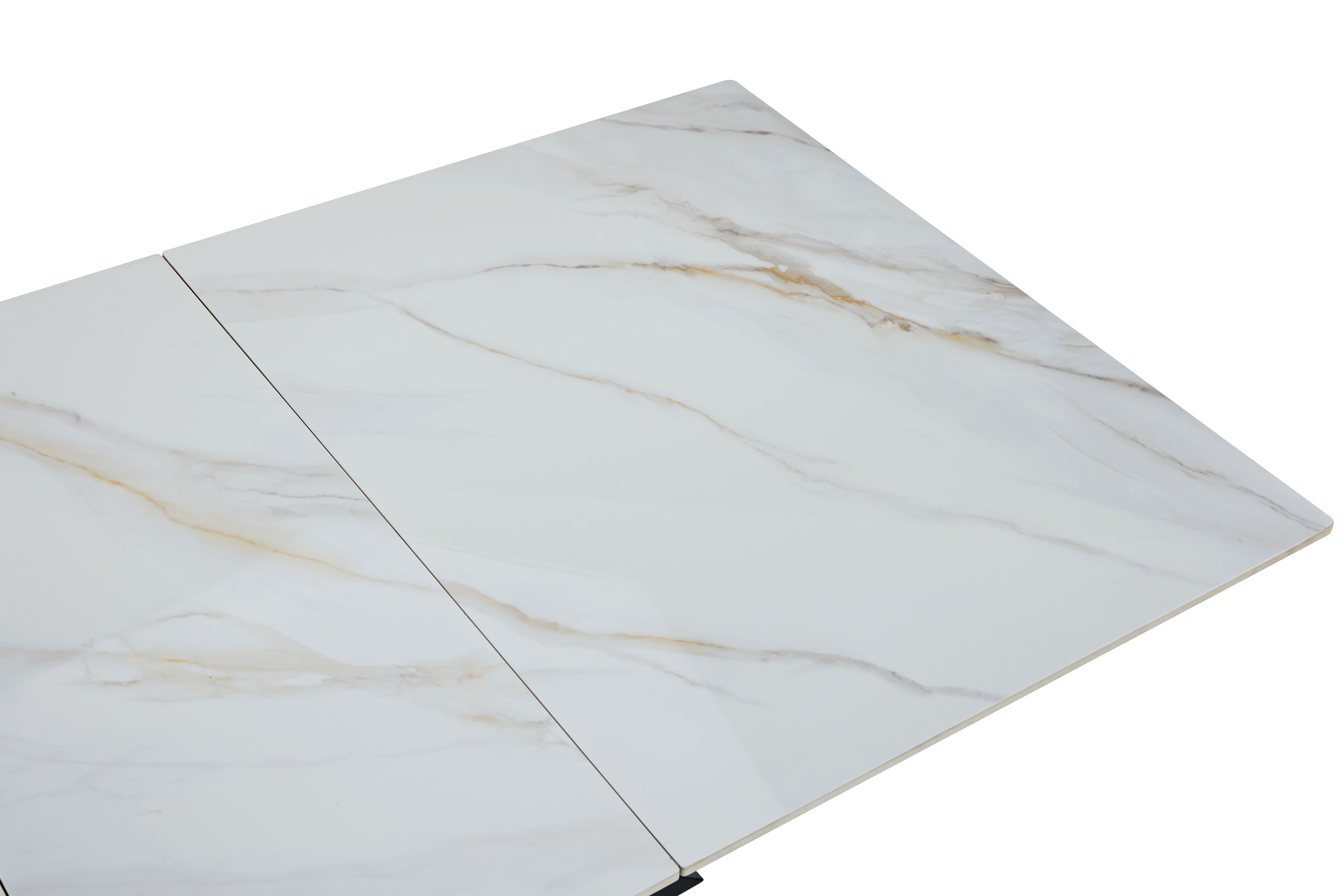 Riviera étkező asztal, beige kőlap,140/180x90x76cm